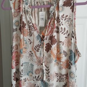 New LOFT Sleeveless Blouse